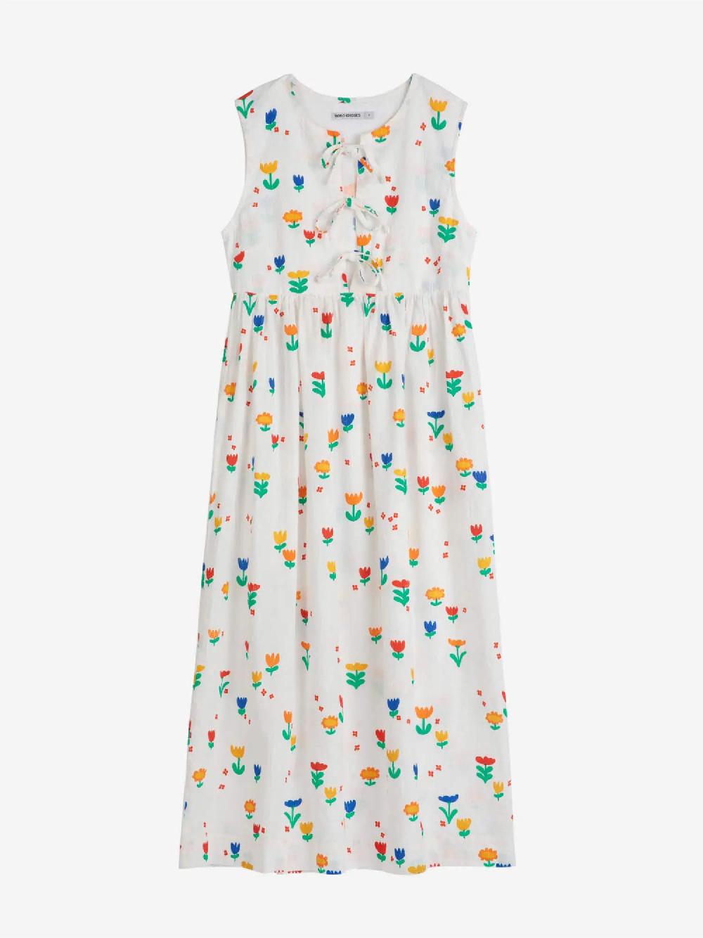 Bobo choses Garden Party print tie string dress Precio ultrabajo