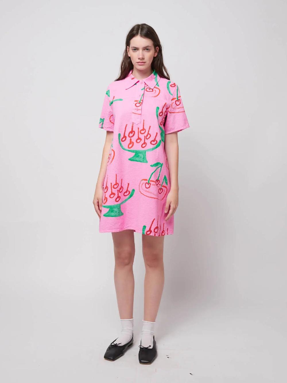 Bobo choses Cherry print mini shirt dress
