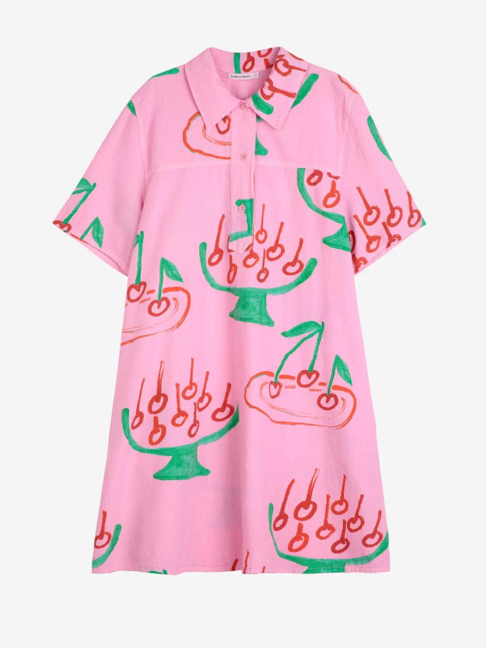 Bobo choses Cherry print mini shirt dress Devoluciones gratuitas