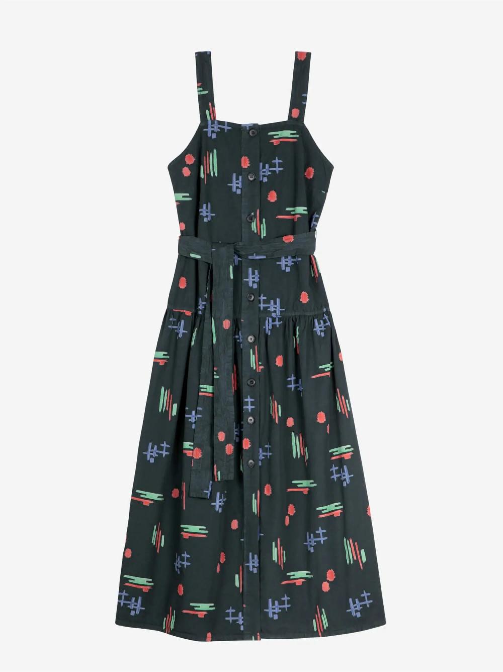 Bobo choses Multicolor print evasé strap dress 2025