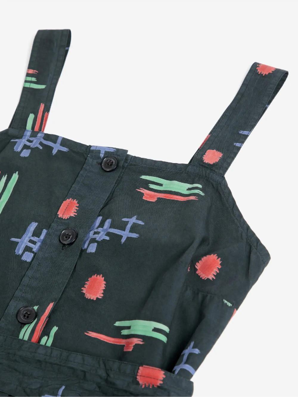 Bobo choses Multicolor print evasé strap dress 2025