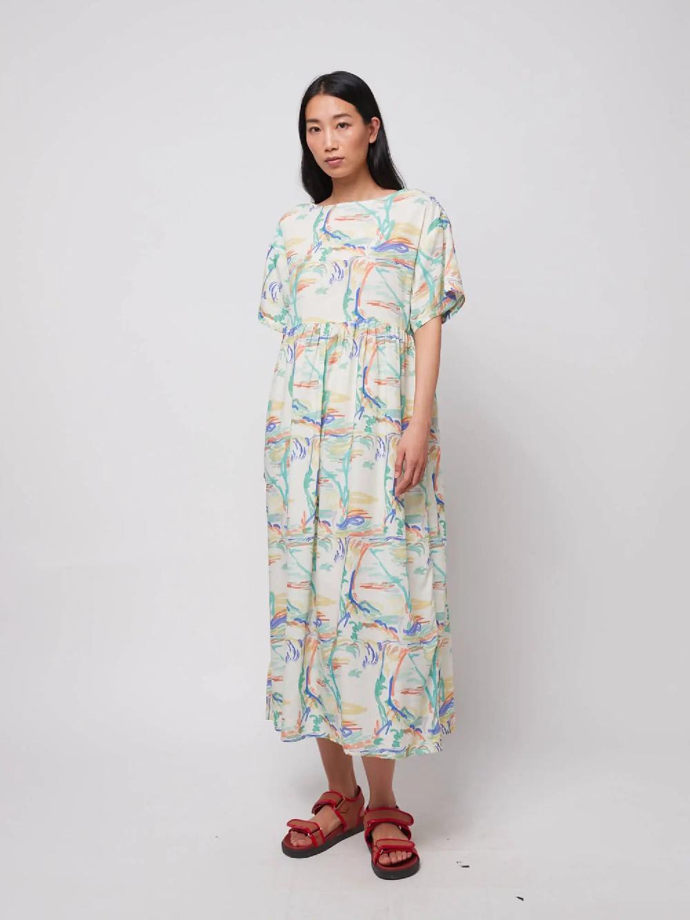 Bobo choses Spring Landscape print loose dress En línea
