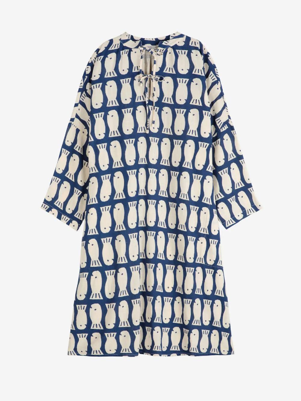 Bobo choses Lucky Fish print viscose tunic dress Outlet online
