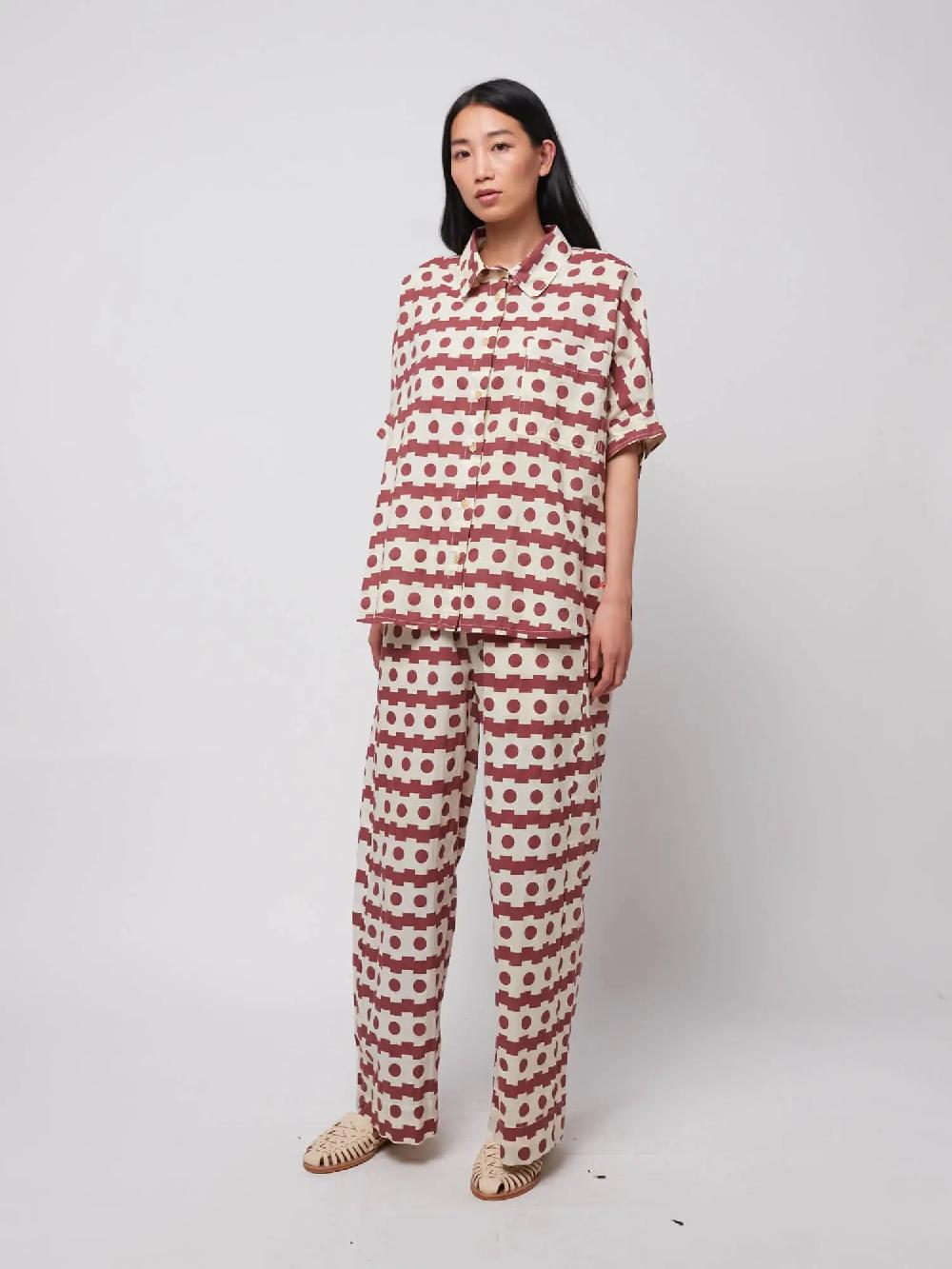 Bobo choses Geometric print wide-leg trousers En oferta