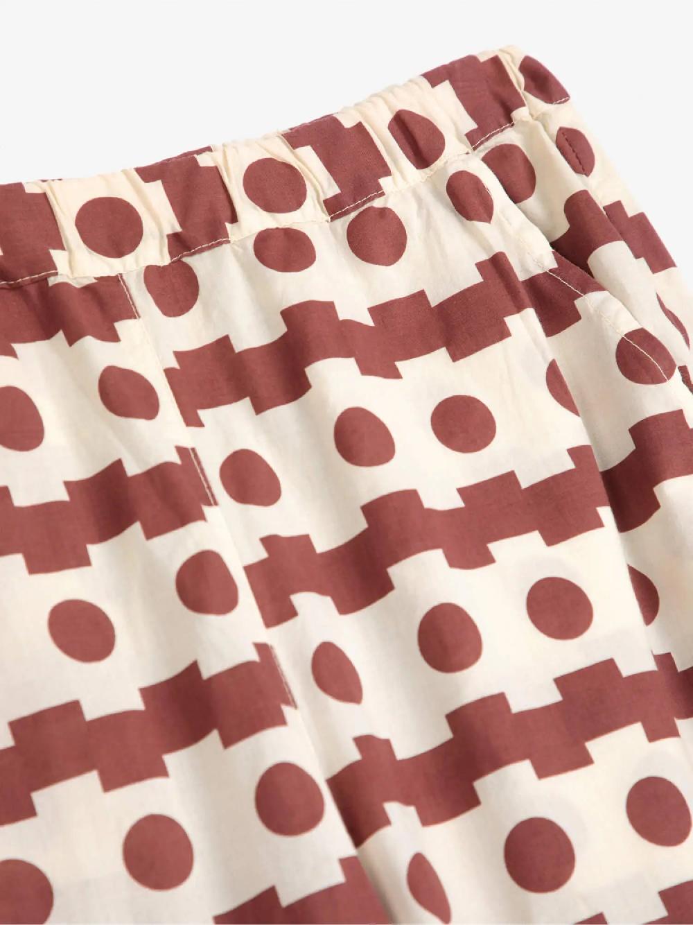 Bobo choses Geometric print wide-leg trousers En oferta