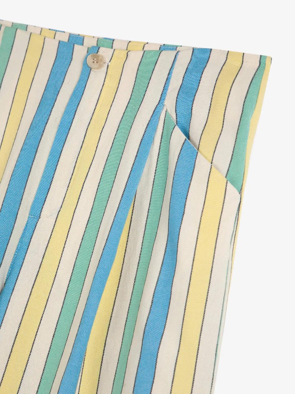 Bobo choses Multicolor Stripes pleated trousers Gran oferta