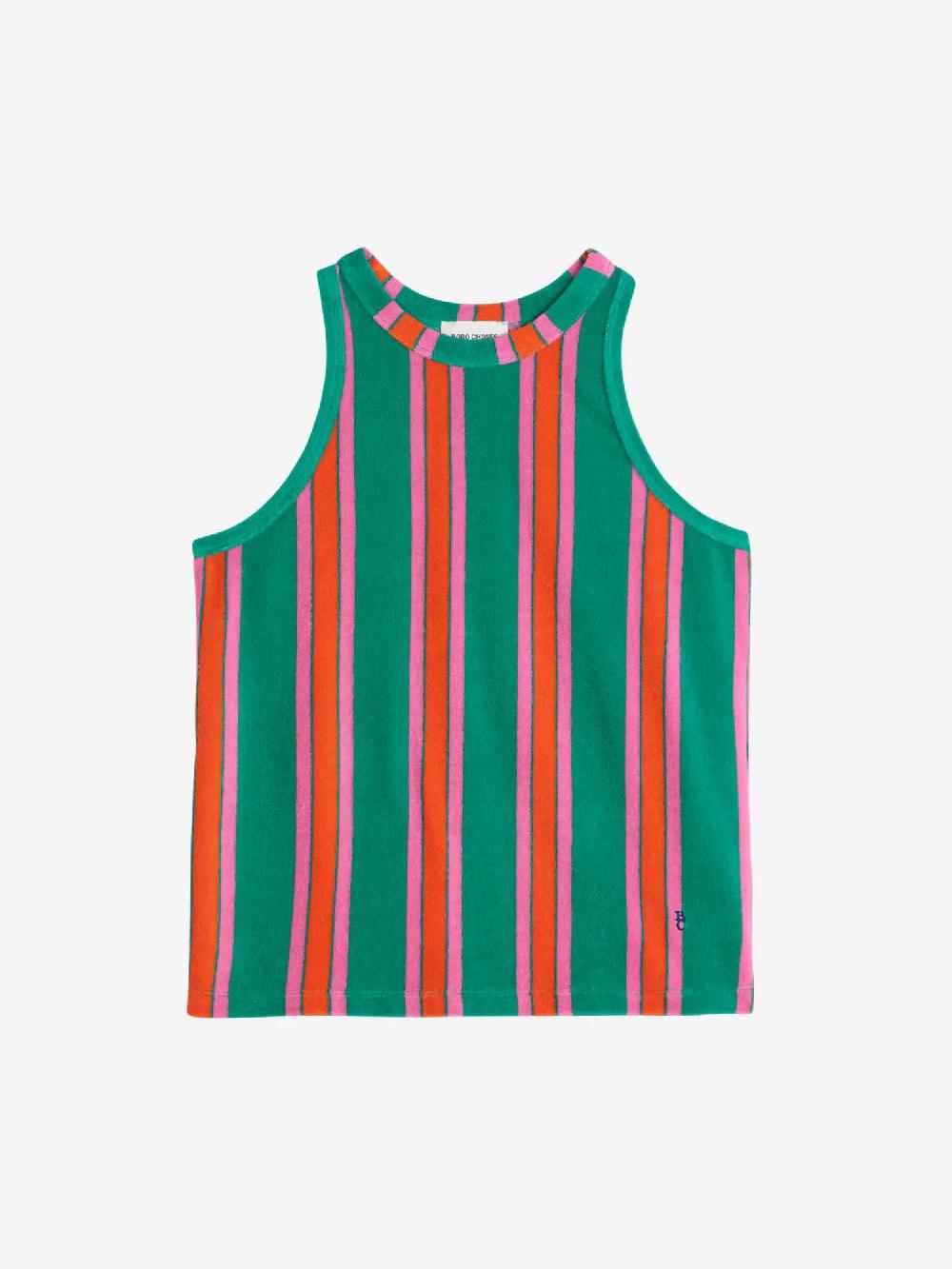 Bobo choses Multicolor Stripes terry tank top Los más vendidos