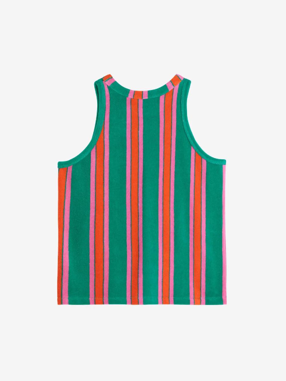 Bobo choses Multicolor Stripes terry tank top Los más vendidos