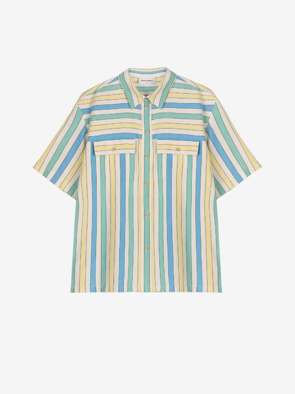 Bobo choses Multicolor stripes relaxed shirt Descuento