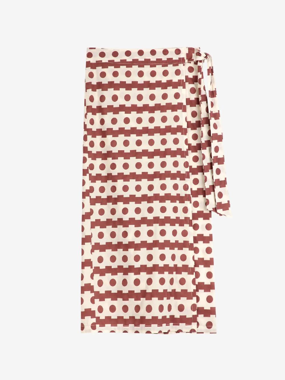 Bobo choses Geometric print wrap skirt Liquidación