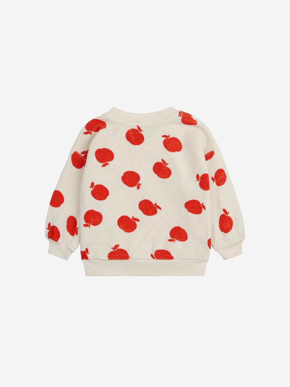 Bobo choses Poma all over ecru terry sweatshirt Superdescuento