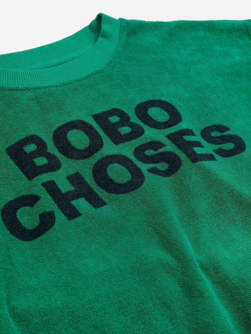 Bobo choses Bobo Choses green terry sweatshirt Outlet
