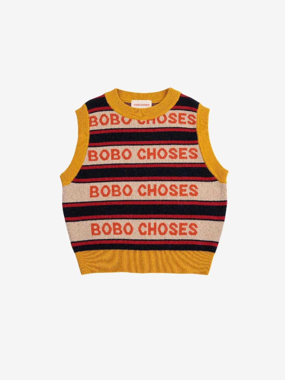 Bobo choses Bobo choses stripes knit vest Mejor oferta
