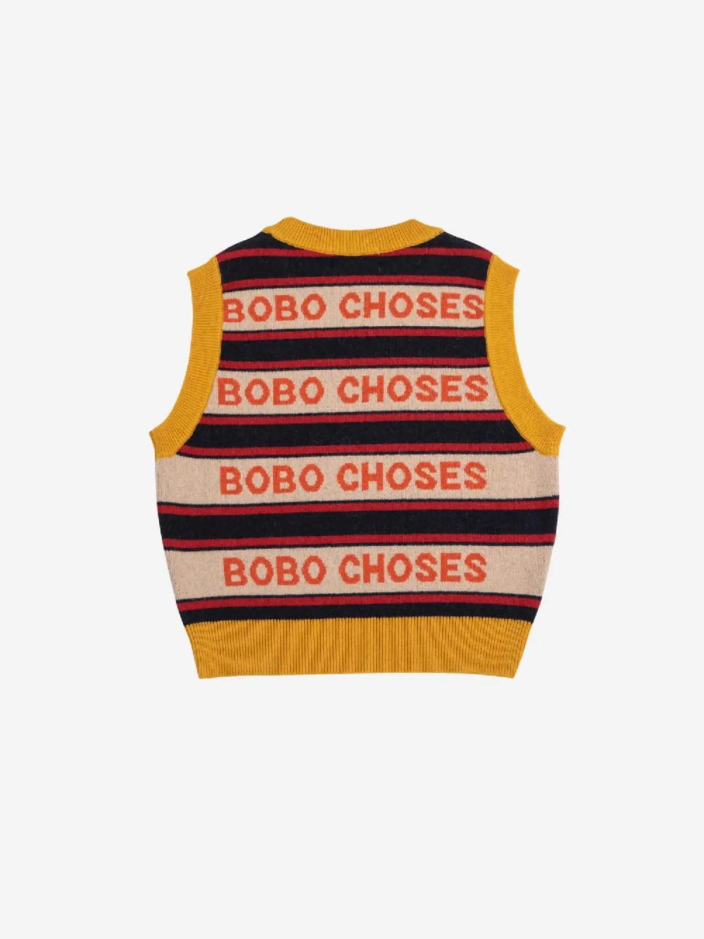 Bobo choses Bobo choses stripes knit vest Mejor oferta