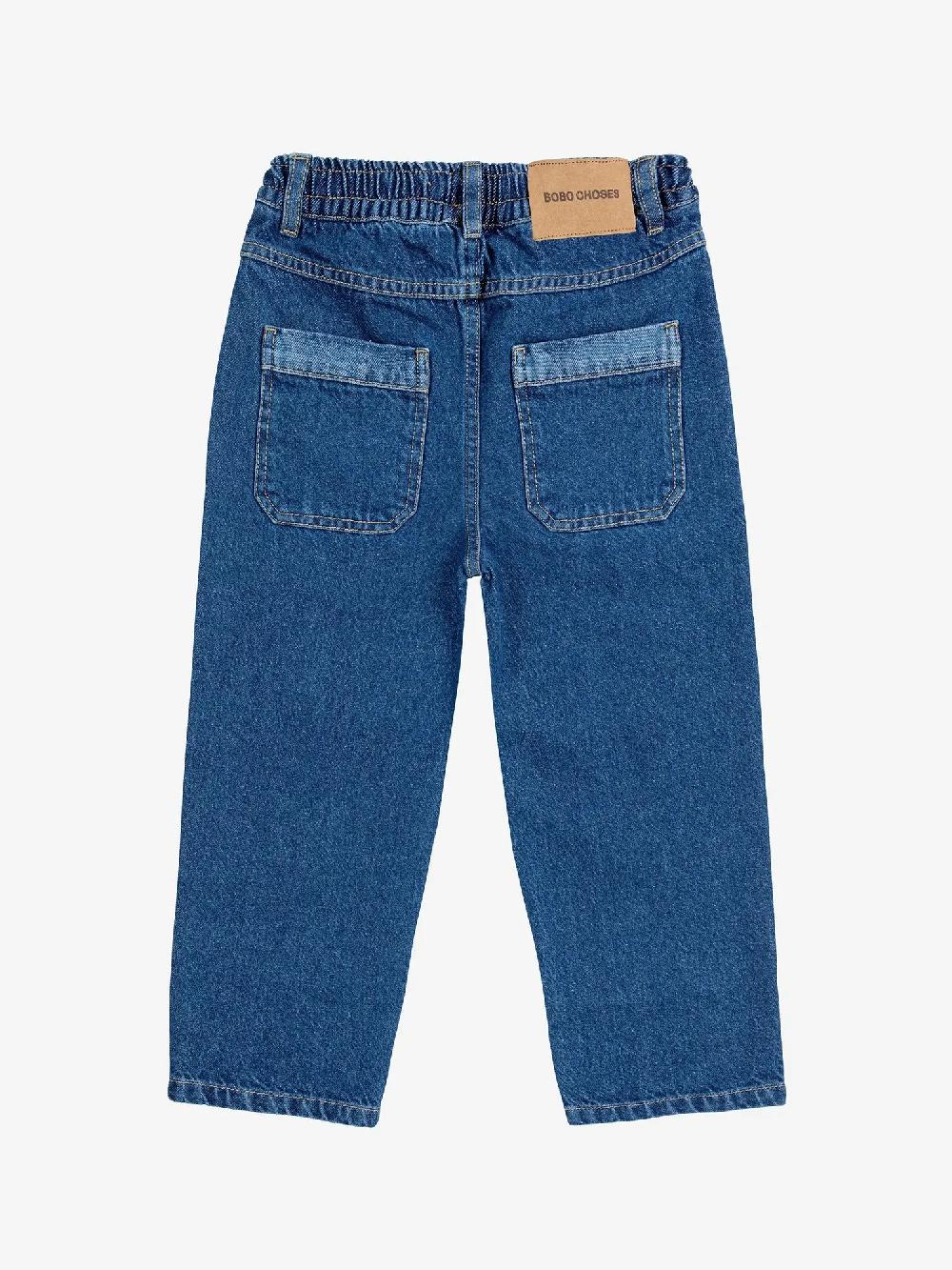 Bobo choses Funny Face denim jogger pants Últimos 3 días