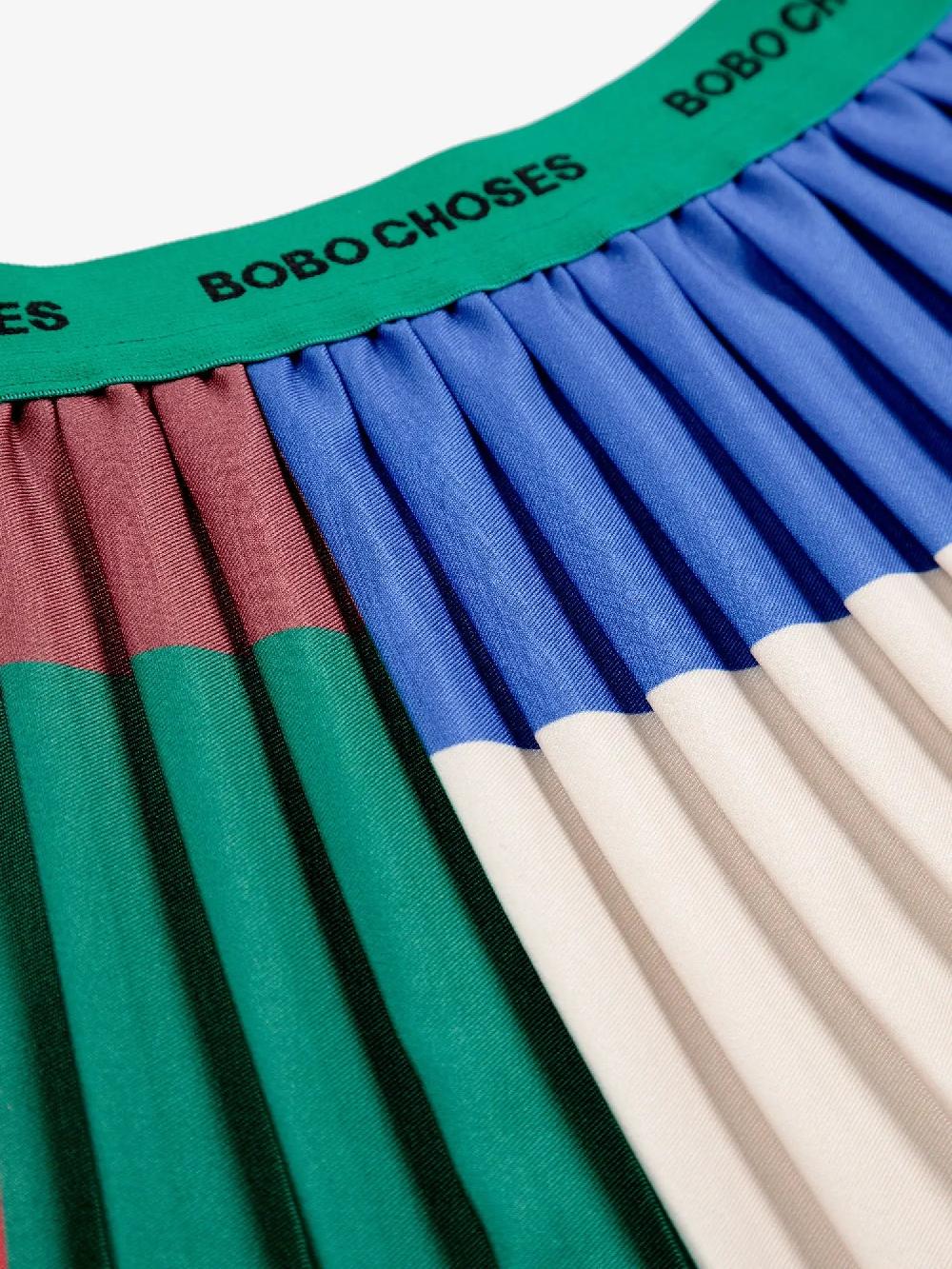 Bobo choses Color Block pleated woven skirt COMPRAR AHORA