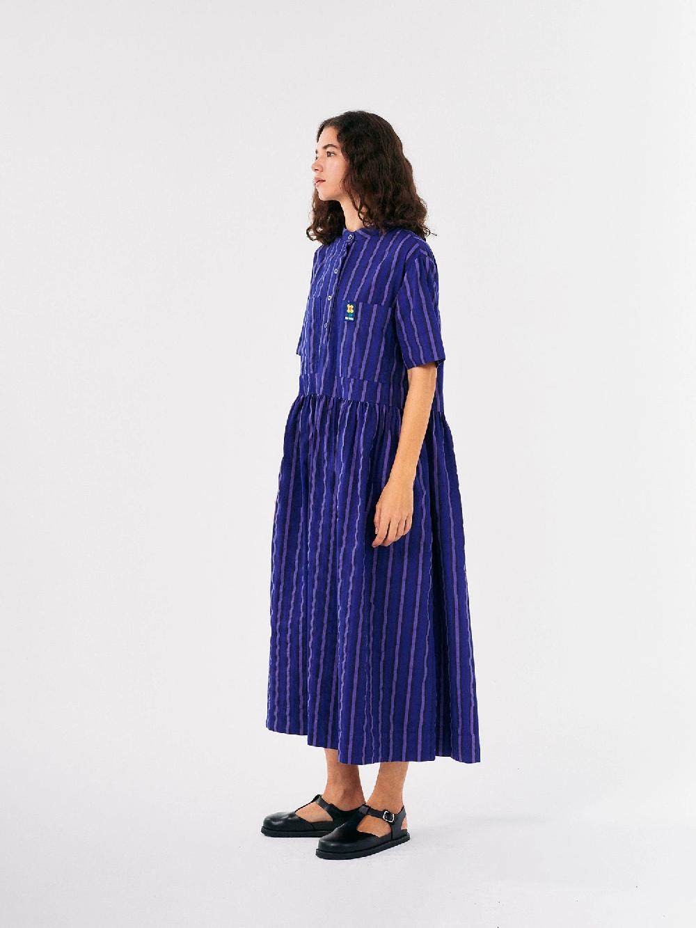 Bobo choses Multi striped loose fit dress Promoción por tiempo limitado