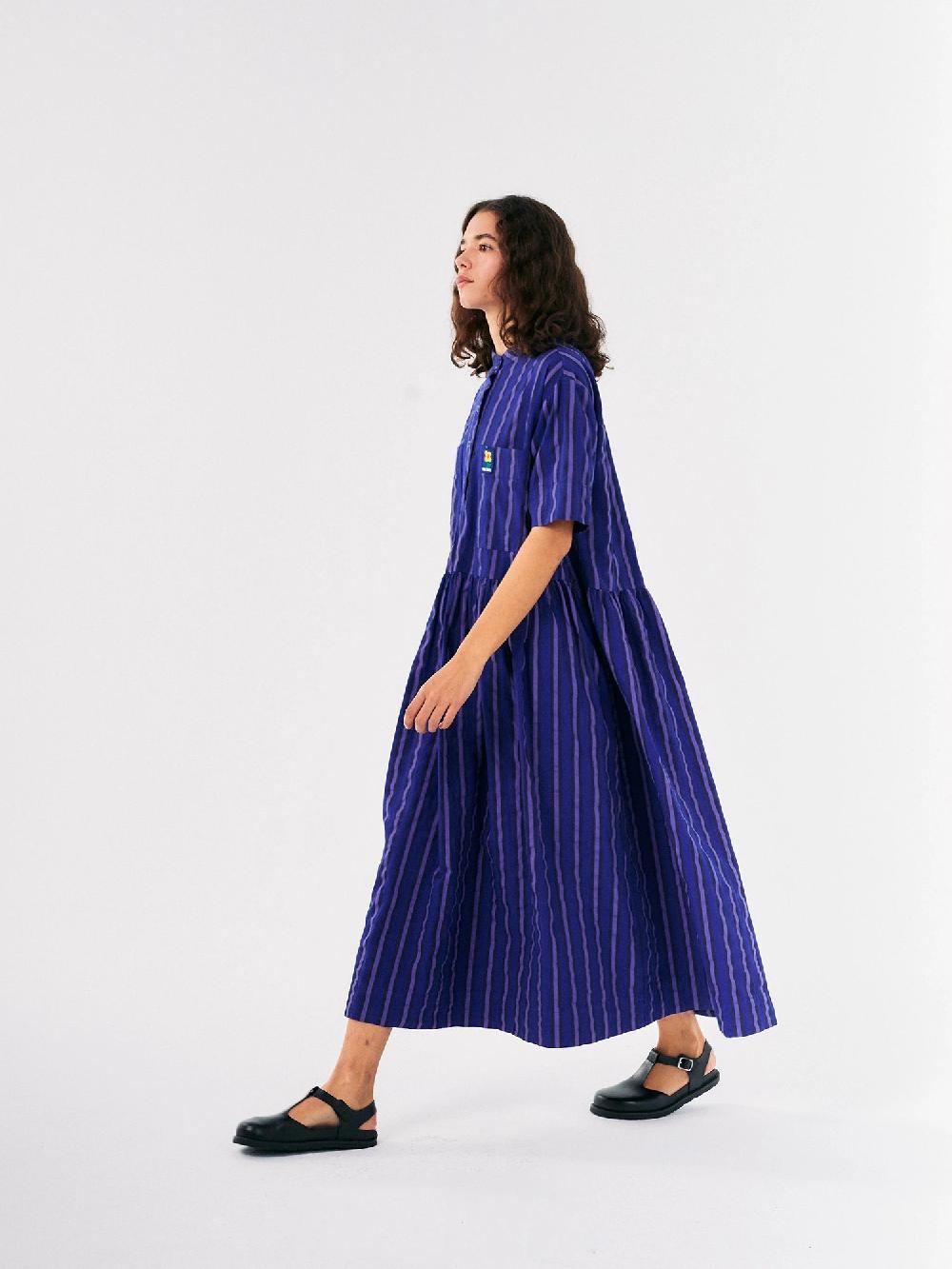 Bobo choses Multi striped loose fit dress Promoción por tiempo limitado