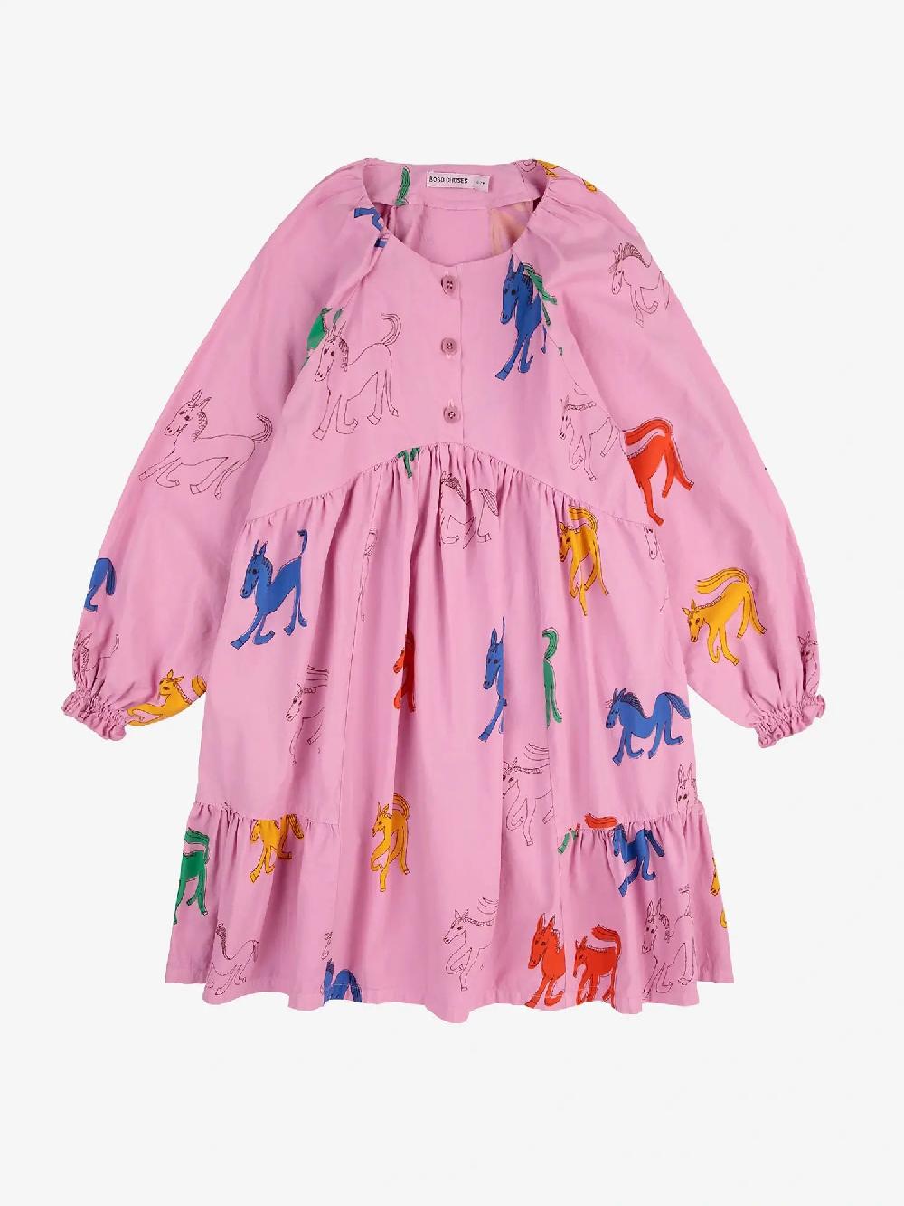 Bobo choses Wonder Horse all over woven dress Oferta especial de fábrica
