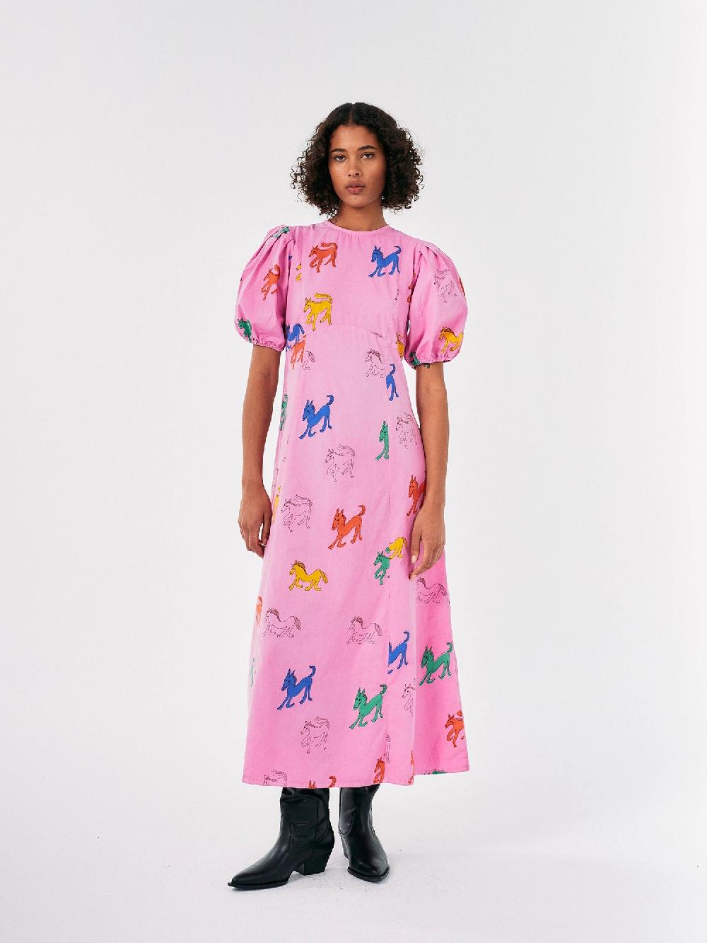 Bobo choses Wonder Horse printed evase dress Grandes descuentos