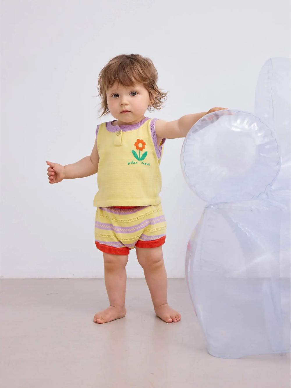 Bobo choses Flower knitted bloomer Última moda