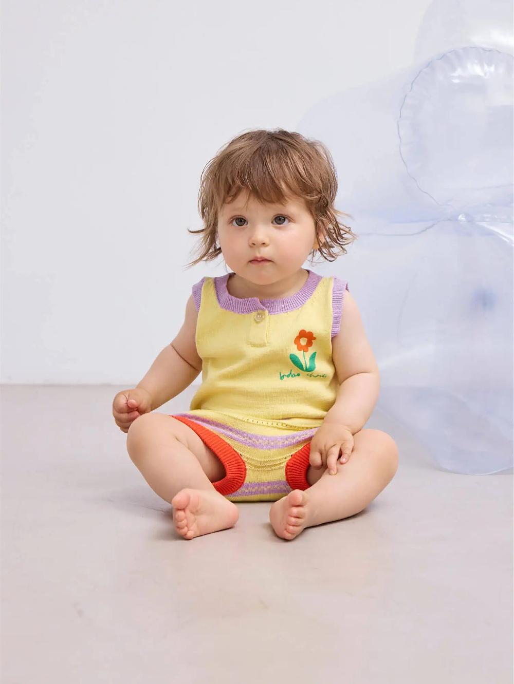 Bobo choses Flower knitted bloomer Última moda