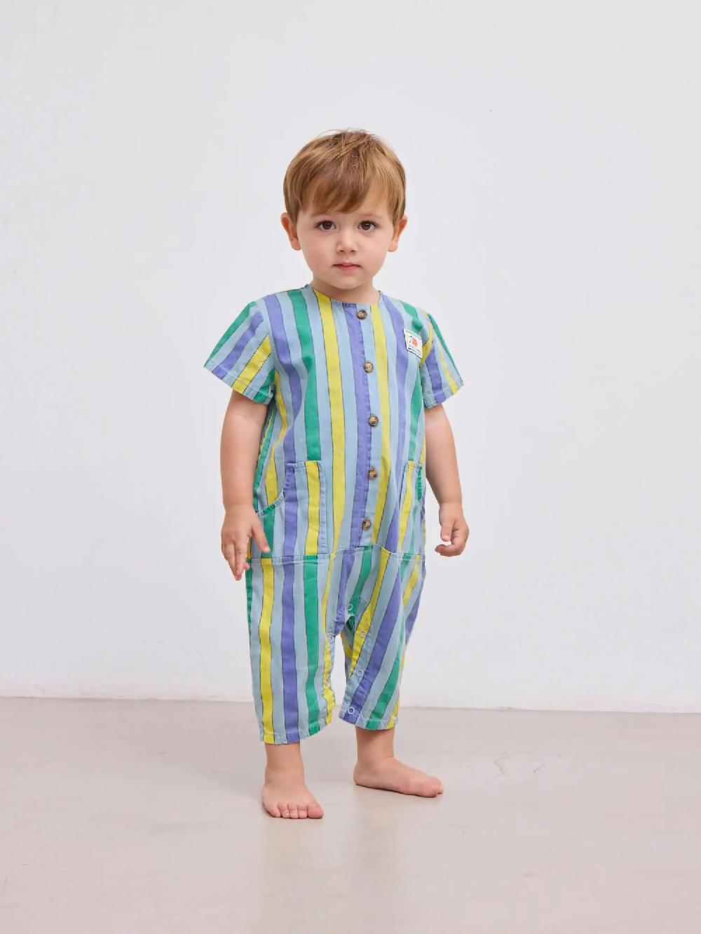 Bobo choses Multicolor Stripes denim overall Grandes ahorros
