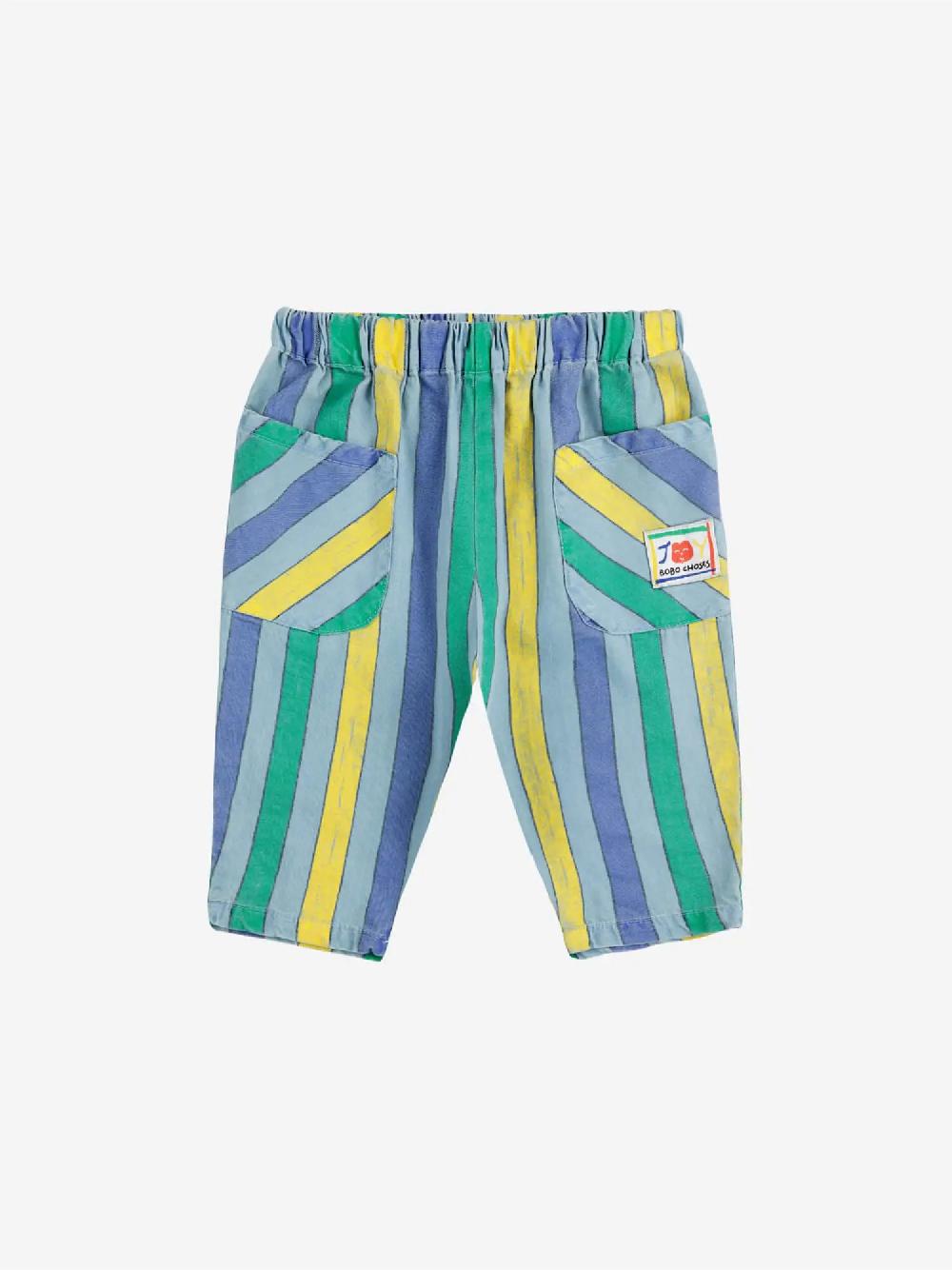 Bobo choses Multicolor Stripes denim pants Rebajas de fin de temporada