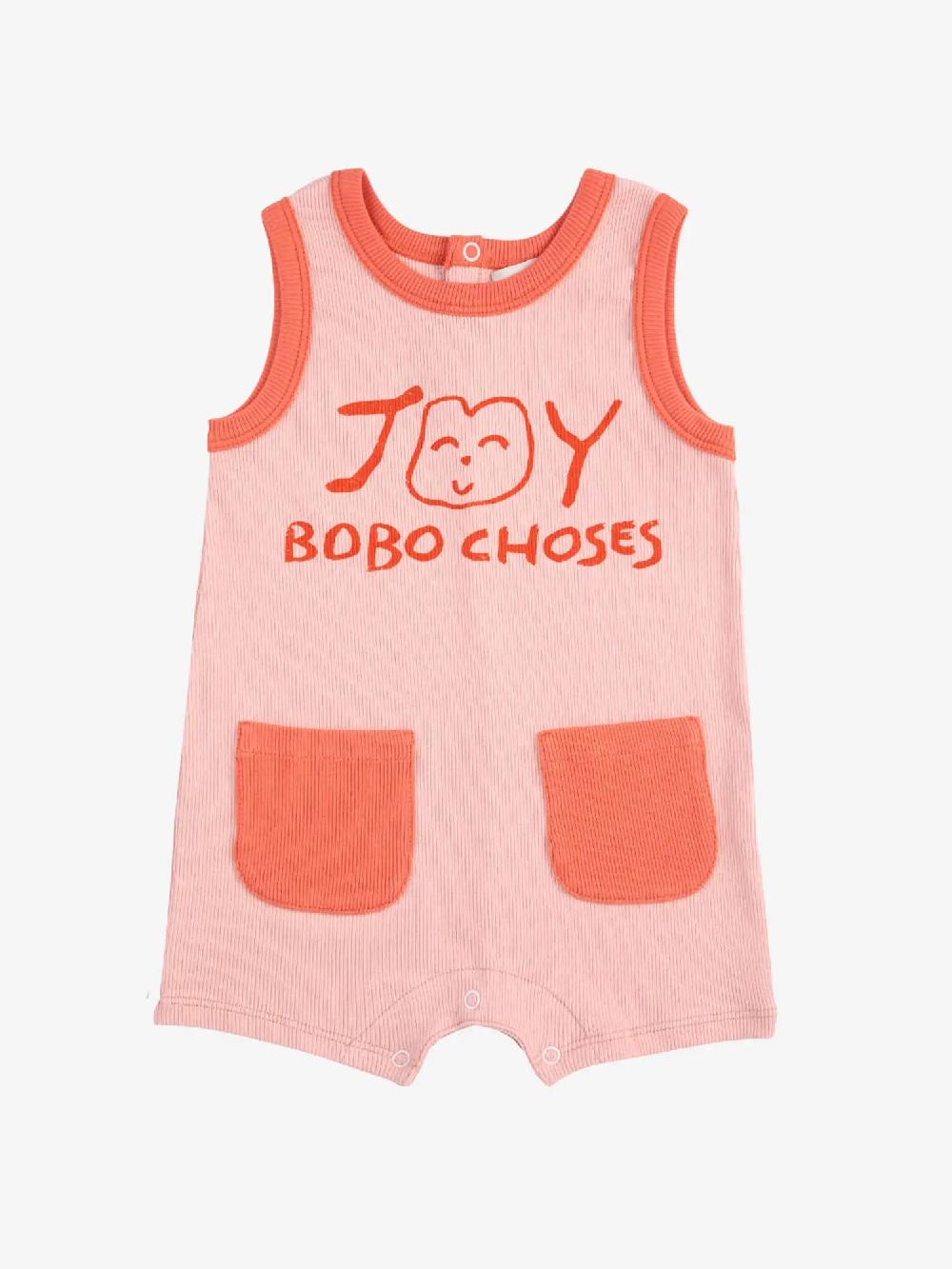 Bobo choses Smiling pink playsuit Precio ultrabajo