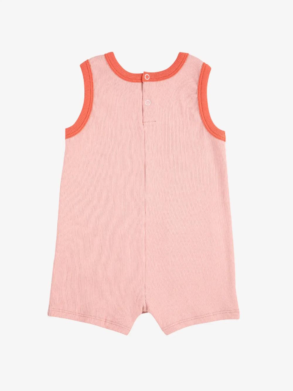 Bobo choses Smiling pink playsuit Precio ultrabajo
