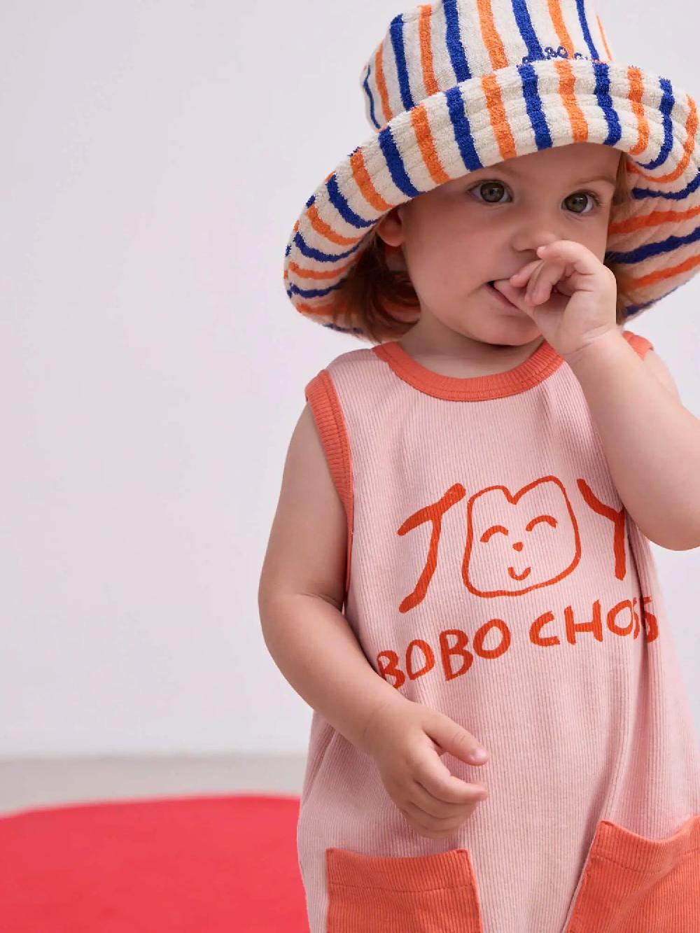 Bobo choses Smiling pink playsuit Precio ultrabajo