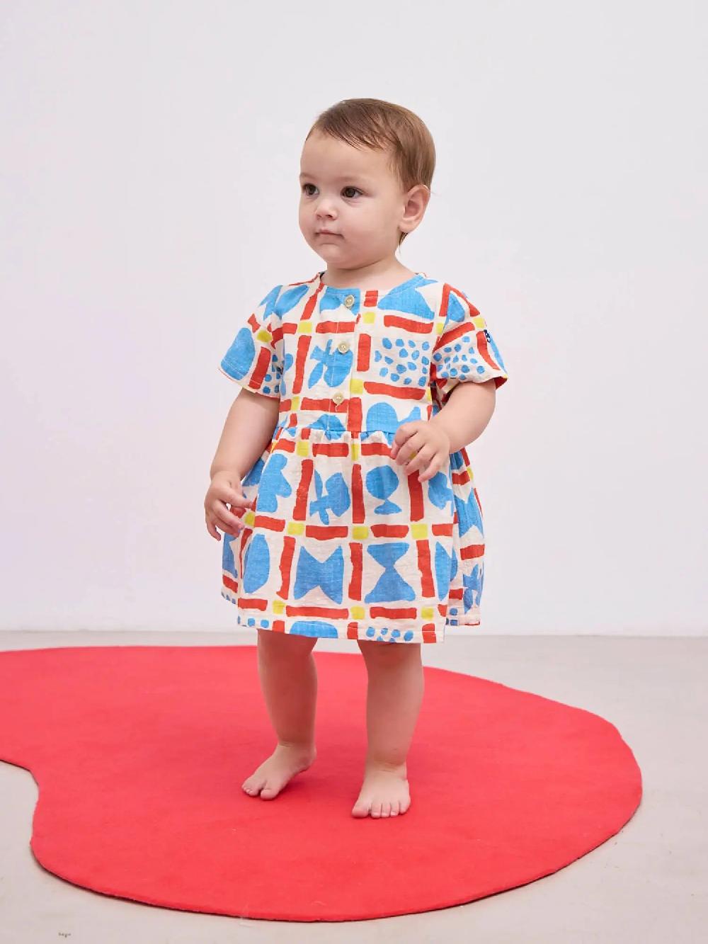 Bobo choses Geometric Game woven dress En oferta