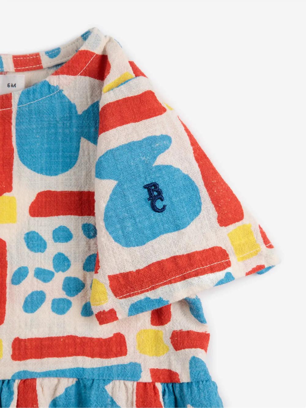 Bobo choses Geometric Game woven dress En oferta