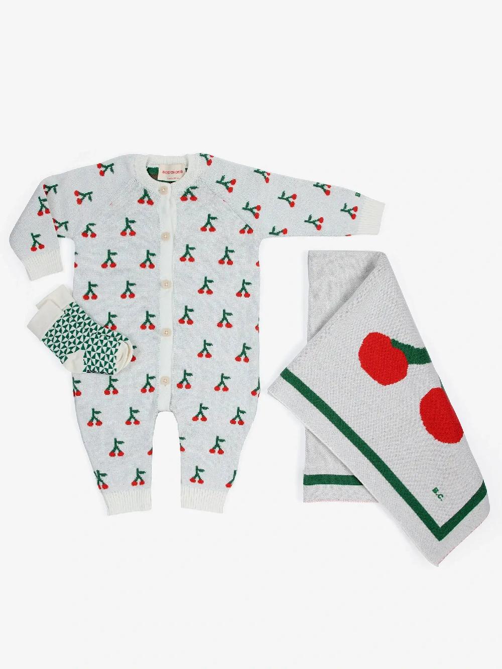 Bobo choses Cherry all over knitted overall gift set Últimos 3 días
