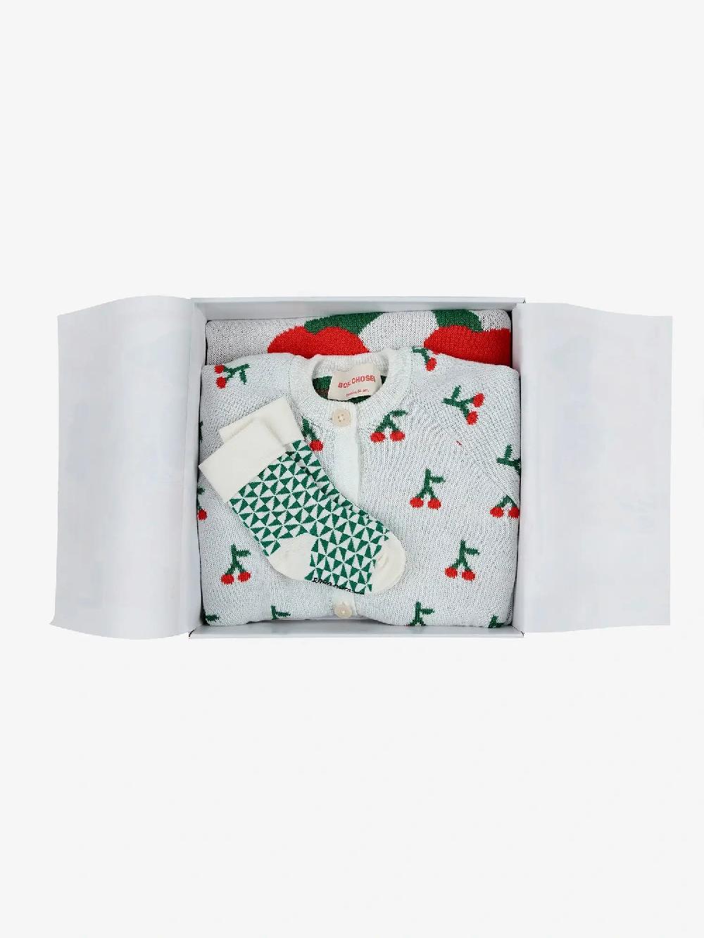 Bobo choses Cherry all over knitted overall gift set Últimos 3 días