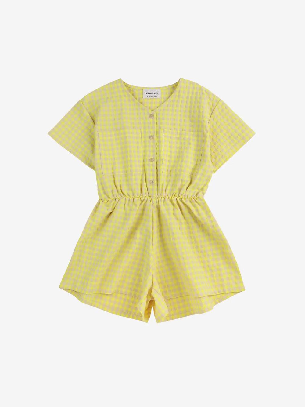 Bobo choses Vichy woven playsuit Último día