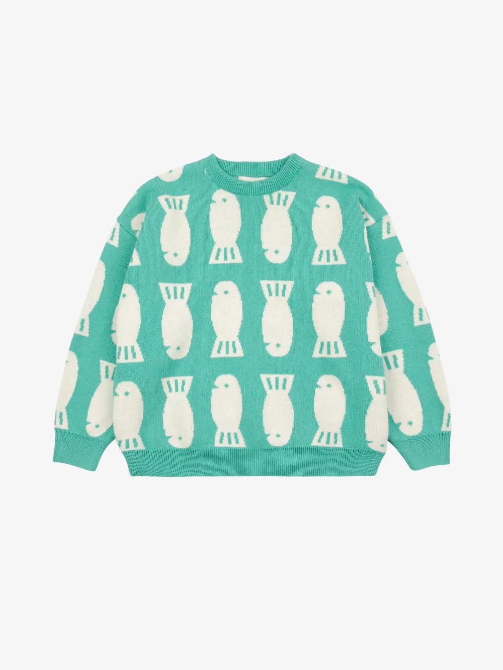 Bobo choses Lucky Fish jacquard jumper Promoción por tiempo limitado