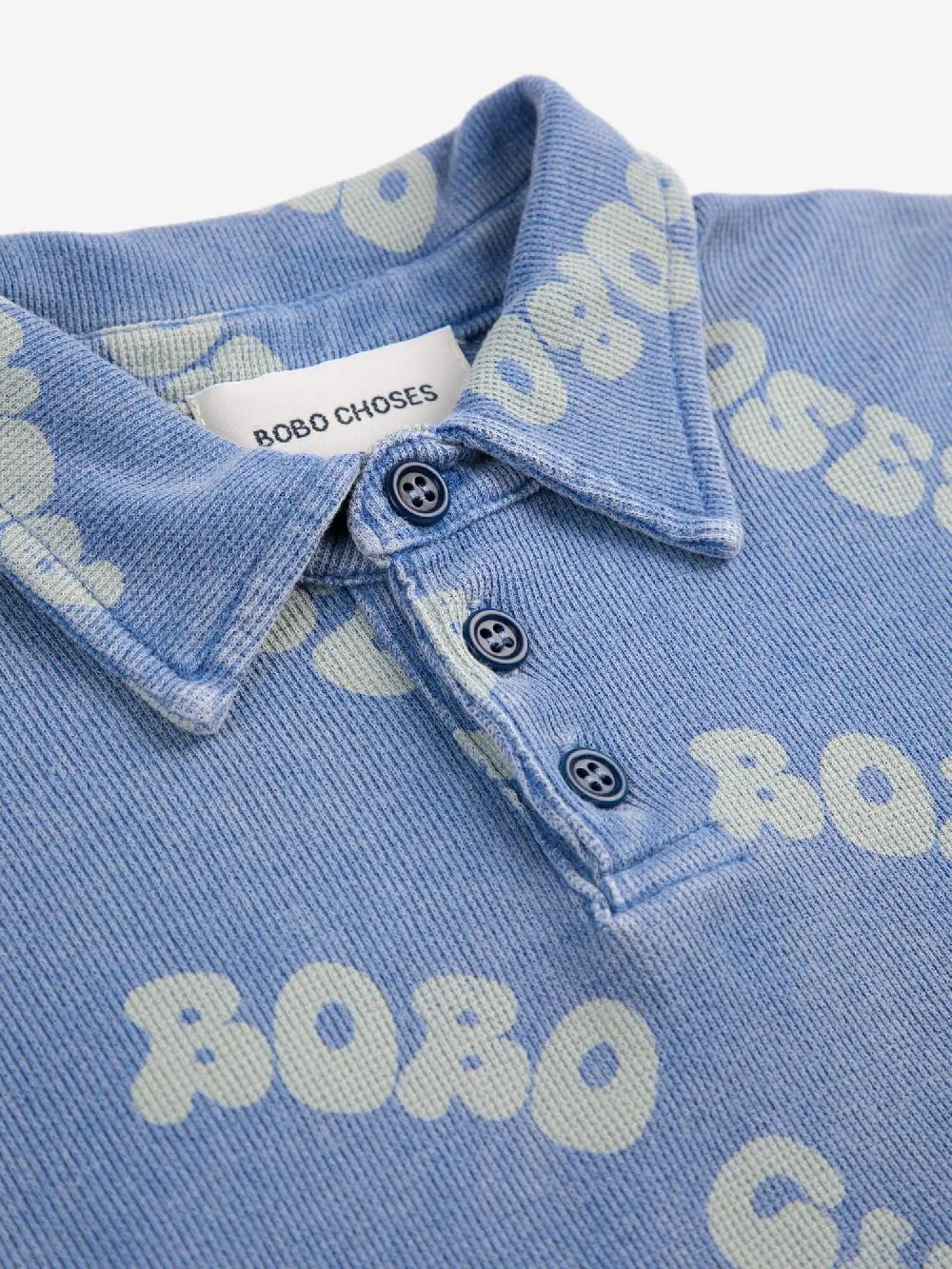 Bobo choses Wavy Bobo Choses all over waffle polo shirt Grandes descuentos