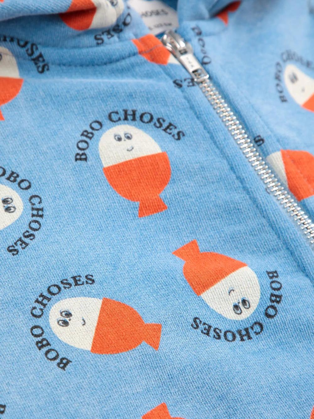 Bobo choses Morning Egg all over zipped hoodie Precios de Black Friday