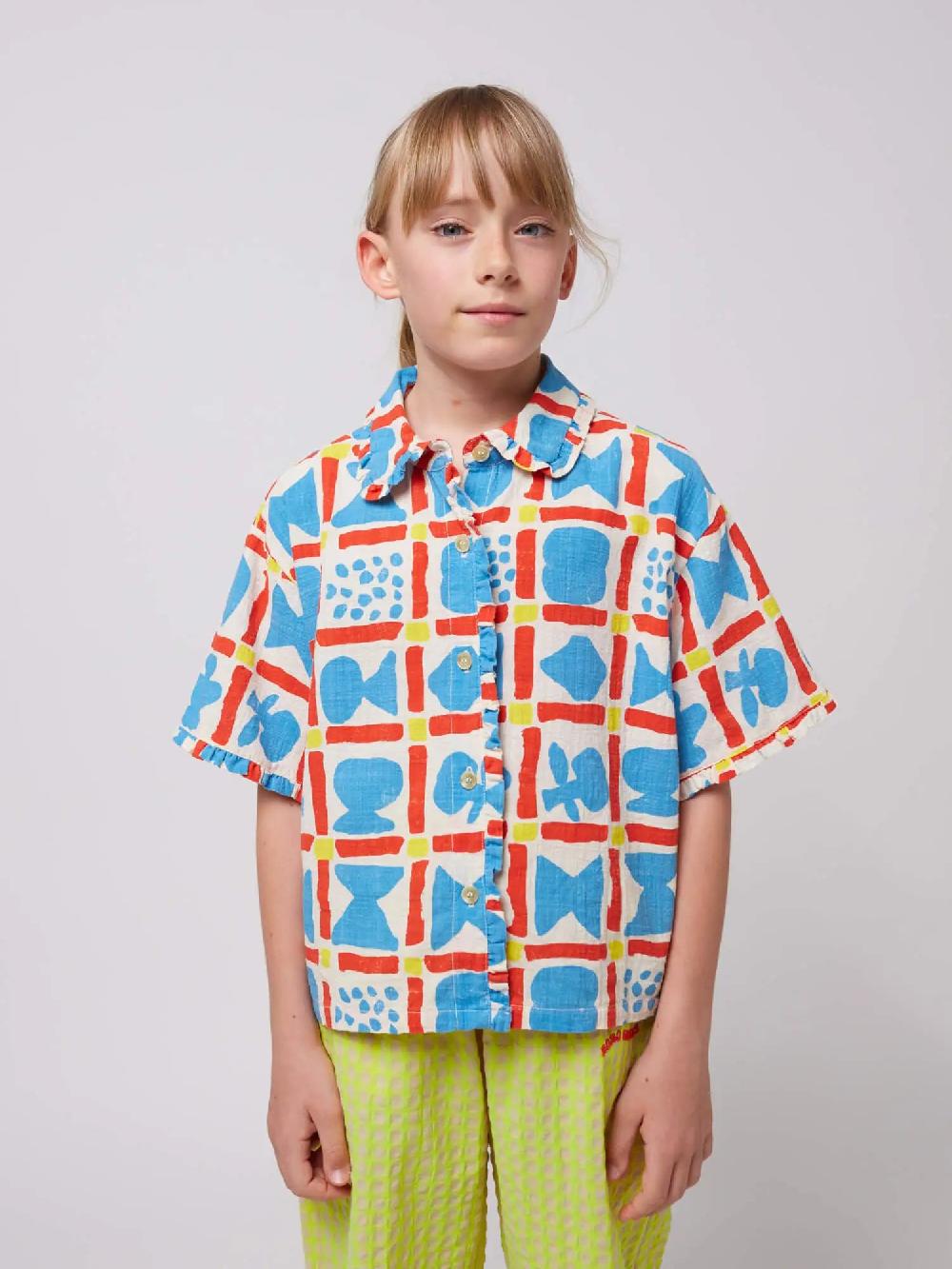 Bobo choses Geometric Game all over woven shirt Libre de impuestos