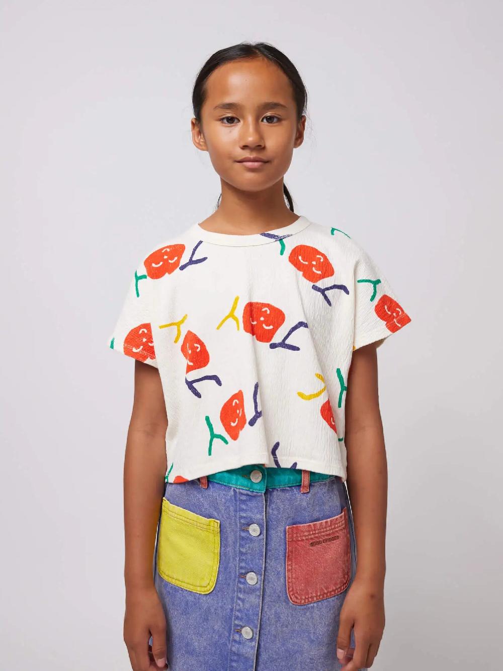 Bobo choses Smiling all over cropped T-shirt Rebajas de fin de temporada