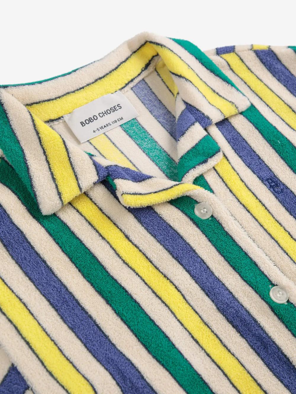 Bobo choses Multicolor Stripes terry cloth shirt Outlet
