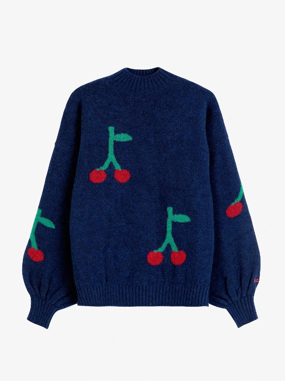 Bobo choses Cherry printed turtle neck jumper Rebajas