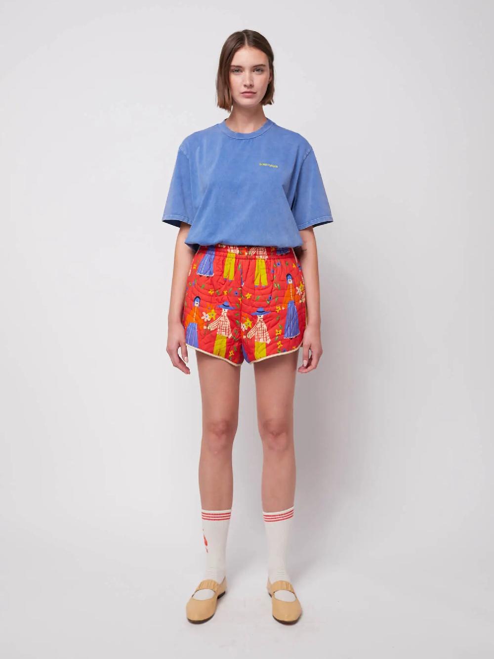 Bobo choses Couples print quilted short Tienda de fábrica
