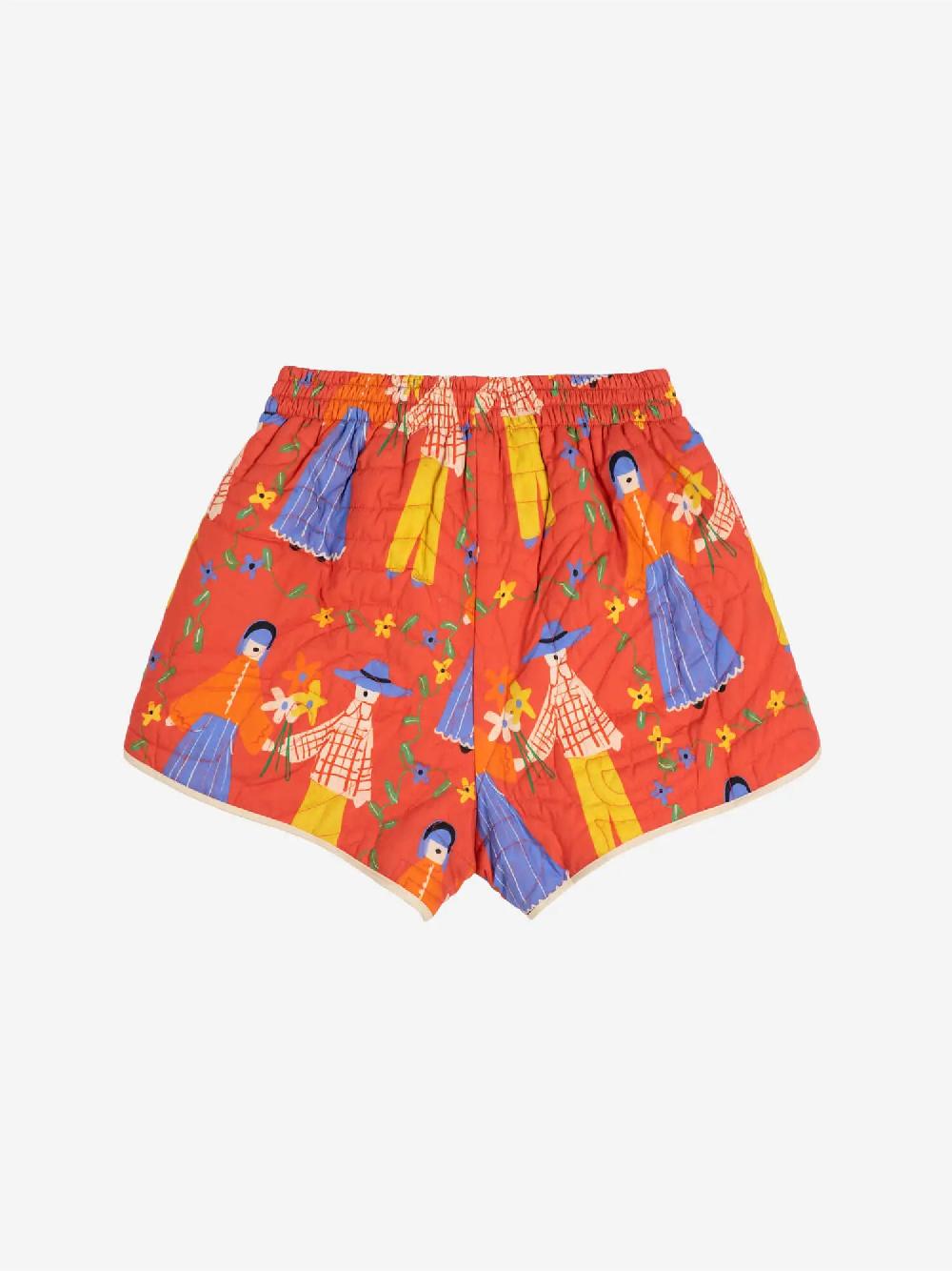 Bobo choses Couples print quilted short Tienda de fábrica