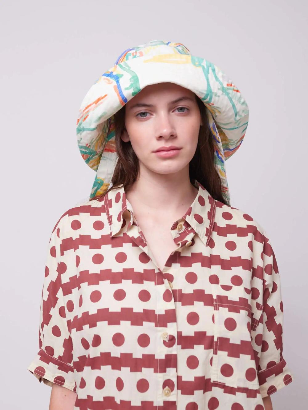 Bobo choses Landscape print canvas hat En oferta