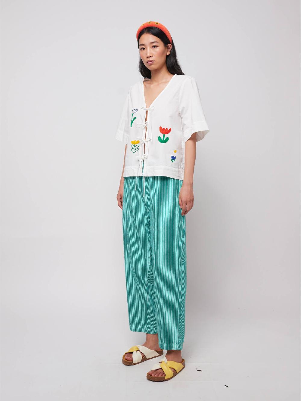 Bobo choses Striped twill cocoon pants Rebajas de fin de temporada