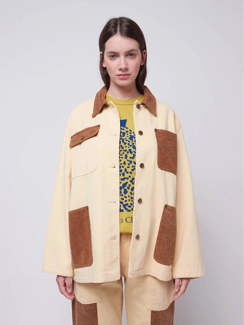 Bobo choses Color block cotton jacket Gran oferta