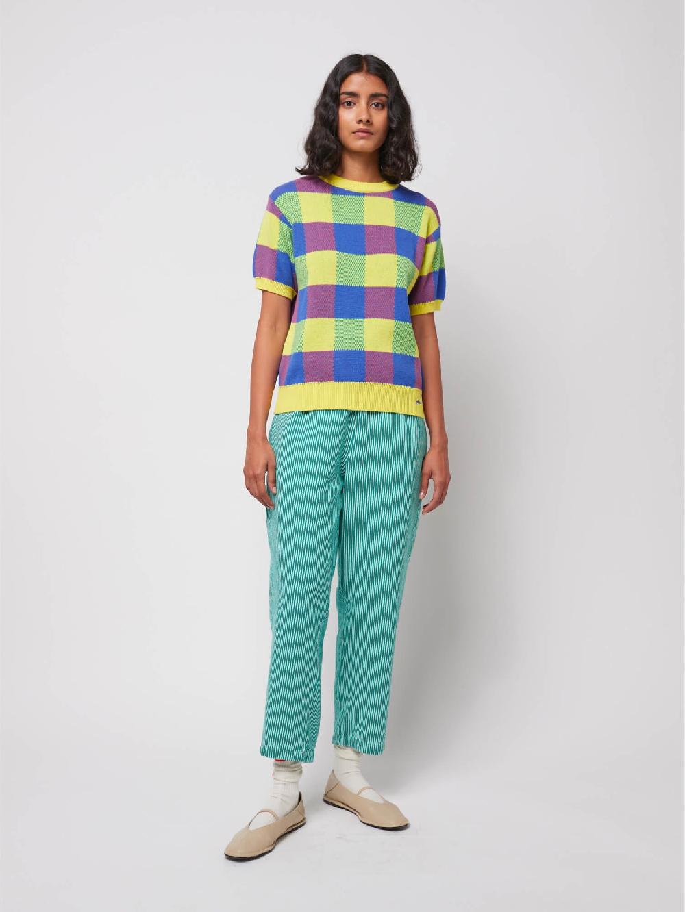 Bobo choses Vichy jacquard cotton jumper Rebajas de fábrica