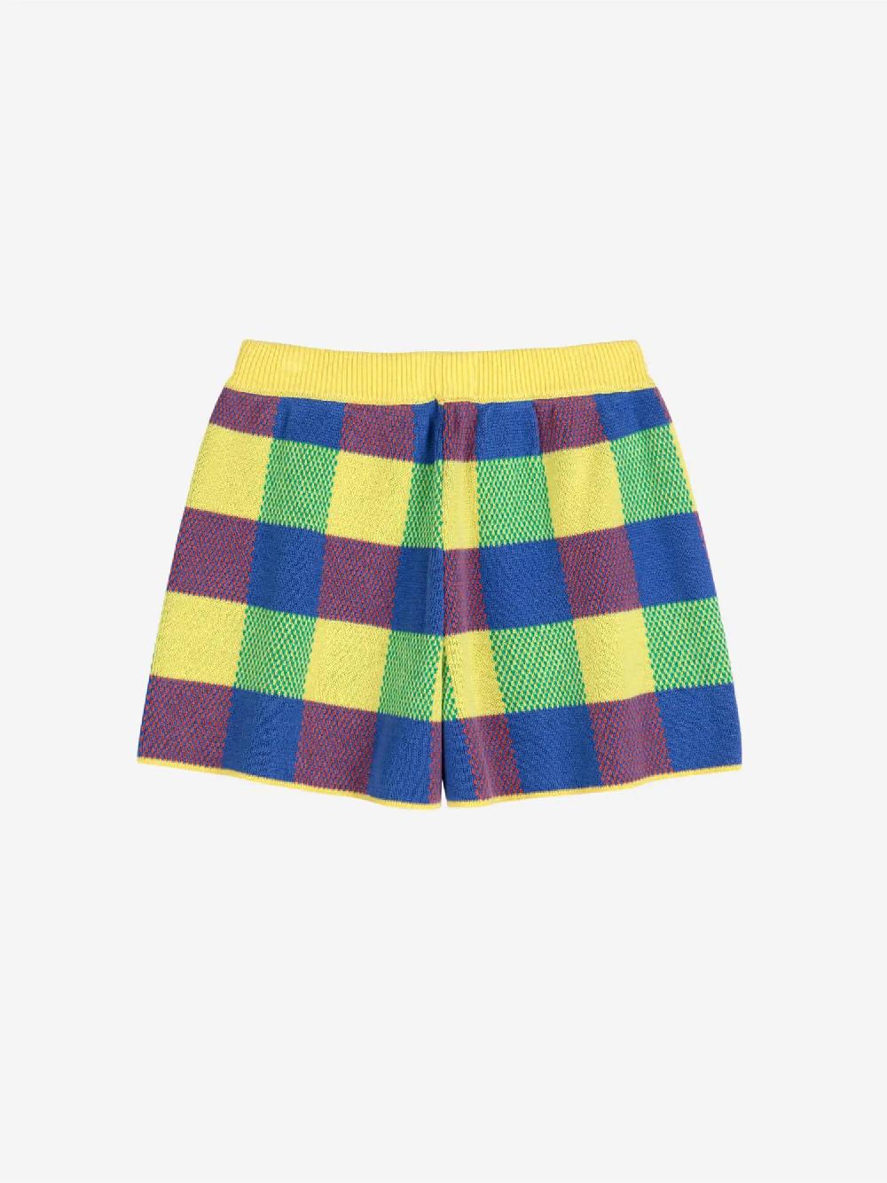 Bobo choses Vichy jacquard cotton knitted short Ventas relámpago